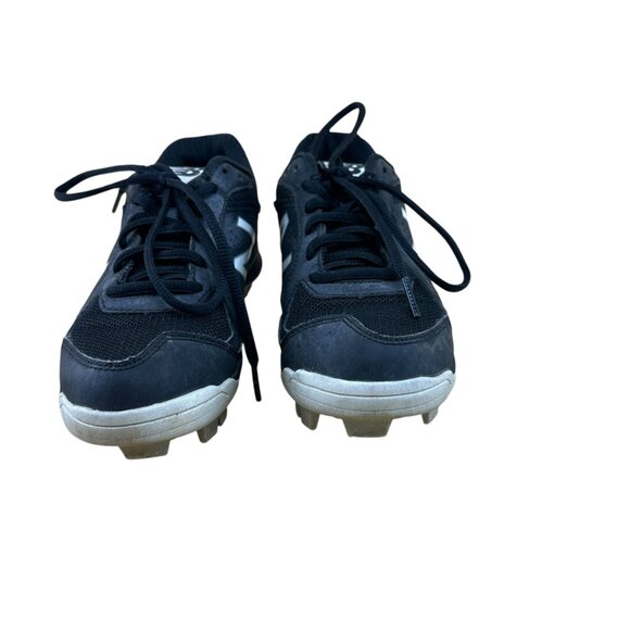 New Balance Boys Baseball Cleats Size 1.5Y Black White JASTARK1 Junior All Stars - Picture 3 of 10